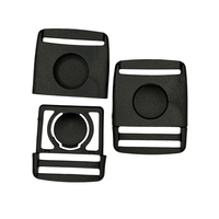 Boucles à dégagement latéral robustes noires, clips en plastique durables avec fonctions de sécurité pour sacs à dos et sangles d'équipement (petite taille)