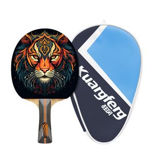 Raquette de ping-pong Performance complète Surface en caoutchouc Excellent rebond et adhérence Idéal pour les débutants Intermediat - Product Image 1