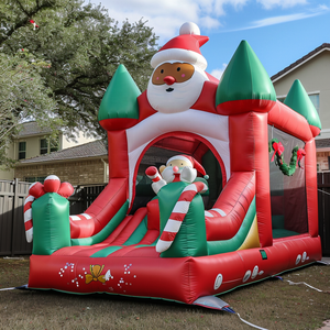 Casa Inflable Navideña, Juegos Inflables Comerciales para Niños, Castillo Inflable Navideño para Adultos, Casa de Brinco Inflable - Product Image 3