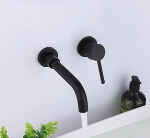 Mitigeur mural de lavabo <span class=keywords><strong>Aquarius</strong></span> à double poignée en laiton, eau chaude/froide, avec débit régulé et cartouche céramique - Product Image 5