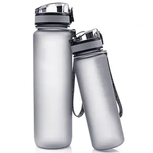 En iyi spor plastik su şişesi 32oz büyük hızlı akış Flip üst sızdırmaz kapaklı w/One Click açık toksik olmayan BPA ücretsiz ve çevre dostu