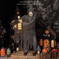 Décorations motorisées à capteur de mouvement pour scène d'horreur extérieure, thème Chasseur d'âmes perdu, pour Halloween, maison hantée, parc d'attractions, salle d'évasion