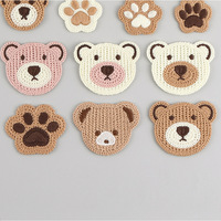 Patch brodé Ours de dessin animé Groupe 11 pour sac, doudoune, étui de téléphone, accessoires capillaires, chaussures, chaussettes, pull