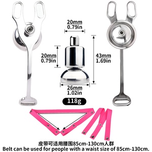 FRRK Vagina Wish Transformation Negative Chastity Cage With Penis Plug <b>Elastic</b> <b>Belt</b> Urethral Catheter Flirting Sex Toys for Men - Product Image 5