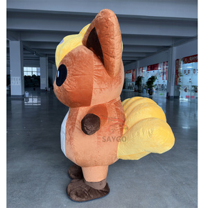 Fábrica 2m/2,6 m inflable Alola Vulpix Pokemoned mascota disfraz para adultos eventos Walking Show Pokemones traje - Product Image 3