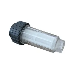 High Quality Pressure Car Washing Machine Parts Plastic Inlet Water Filter G 3/4" Fitting