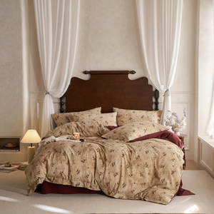 Ensemble <span class=keywords><strong>de</strong></span> housse <span class=keywords><strong>de</strong></span> couette quatre pièces en coton et <span class=keywords><strong>lin</strong></span> <span class=keywords><strong>de</strong></span> style <span class=keywords><strong>ancien</strong></span> Summer Anne, nouvelle arrivée - Product Image 5