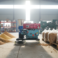 Machine à fabriquer des granulés de 2 à 3 tonnes de capacité pour l'alimentation du bétail, machine à fabriquer des palettes d'aliments pour animaux, peletizadora de alimento animal