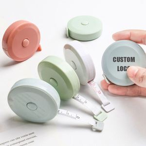 Double-Sided 60in 1.5 Meter <b>Pocket</b> <b>Plastic</b> Body Tailor Sewing Cloth Tape Measure Push Button Soft Retractable Measuring Tape - Product Image 1