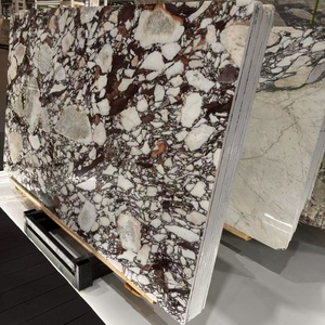 Luxury Modern Dining <strong>Table</strong> Set Italy Calacatta Viola Marble Stone Furniture for Dining Room <strong>with</strong> <strong>Table</strong> <strong>Stool</strong> - Product Image 5