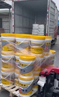 Solution de polissage du béton de qualité construction, durcisseur de sol, améliorant l'effet miroir pour la rénovation du terrazzo, liquide, fût de 20 kg