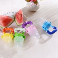 Sucette pour bébé en silicone écologique sans BPA, distributeur de nourriture pour bébé, sucette pour fruits, lot de 2, 3 en 1