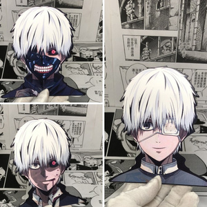 Pegatinas con 3 Diseños Cambiantes, Tokyo Ghoul Kaneki Kamishiro Rize, Anime, Pegatinas Lenticulares Holográficas 3D con Movimiento - Product Image 3