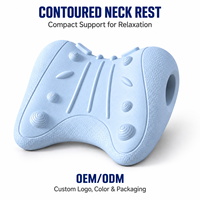 Attelle de nuque en EVA avec points de massage, coussin de soutien cervical réglable pour étirements et relaxation à domicile