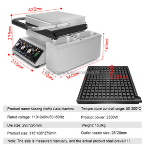 Piastra per <span class=keywords><strong>Waffle</strong></span> Belga in Ferro, Elettrodomestico da Cucina per Cottura di <span class=keywords><strong>Waffle</strong></span> e Croissant - Product Image 6