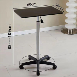 Table mobile moderne avec roulettes, réglable en hauteur, table de travail debout, table d'appoint, <span class=keywords><strong>bureau</strong></span> pour ordinateur portable - Product Image 5