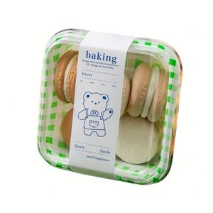 Square Small Mousse Dessert Tiramisu Container Plastic Packaging <b>Box</b> Japanese Sliced Cake <b>Box</b> Candy Biscuit <b>Sweet</b> Food PET Bulk - Product Image 3