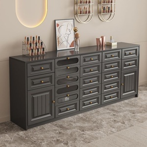 Vitrina Negra, Mueble de Almacenamiento para Esmalte de Uñas y Pegamento, Salón de Uñas, Salón de Belleza, Mueble de Almacenamiento - Product Image 3