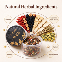 Tisane portable de ginseng, eucommia et fleur de polygonatum pour le bien-être masculin