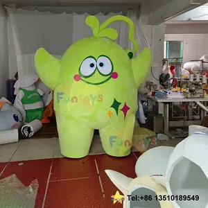Funtoys Customize Green Doll Animal Mascot Costume Plant Anime Cosplay Fur Cartoon Carnival Advertising Christmas For Adult