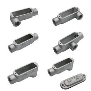 Corpo per condotti LeaderFul LR Tipo Form <span class=keywords><strong>7</strong></span> Modello LR47 1 1/4" in ghisa grigia resistente alla corrosione per tiraggio condotti elettrici - Product Image 6