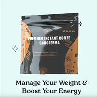 Café instantané premium Garcinia Cambogia Reishi, goût doux, saveurs chocolat, fruits, sucre, crème, certifié Halal, en poudre, boîte en vrac