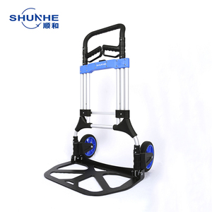 हॉट सेल एल्यूमीनियम सामग्री हैंडलिंग ट्रॉली सामान ट्रेलर 440lb लोड फोल्डिंग हैंड ट्रॉली - Product Image 6