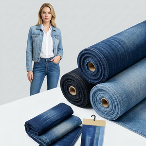 Tela Vaquera Rígida Mercerizada de Ancho Amplio para Producción de Prendas de Primera Calidad, Rollos de Mezclilla para Niños <span class=keywords><strong>y</strong></span> Niñas - Product Image 4