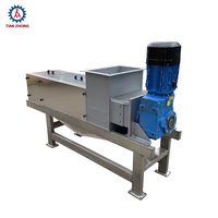 Roulement de moteur de pompe à vis à diamètre variable SS304 |   Machine de déshydratation des déchets de fruits et légumes 10 kW 380V/220V Garantie 1 an