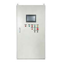 Armoire de commande électrique industrielle basse tension 380V, 8 unités x 5,5 kW, avec HMI pour le contrôle de la vitesse du moteur