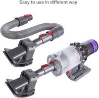 Brosse d'aspirateur pour animaux de compagnie compatible avec Dysons V7 V8 V10 V11, kit de toilettage sous vide pour chien à poil moyen ou long