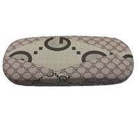 Étui de rangement rigide en cuir PU, design simple et créatif, boîte en fer portable, sac à lunettes imprimé et tissé, pour hommes, femmes, étudiants, lunettes de myopie, Chine