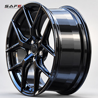 Jantes en alliage forgé 6061-T6 très vendues, 19, 20, 21, 22 pouces, 5x112, 5x130, concaves profondes, noires, pour Porsche 911, Audi RS3, RS5, RS6