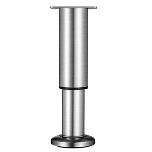 <b>Adjustable</b> Steel <b>Table</b> <b>Legs</b> 8-32cm Heavy Duty Industrial Furniture Support Silver Color - Product Image 2