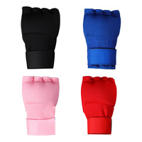 Bandages de boxe sans doigts avec sangle de poignet rapide et rembourrage de protection des jointures pour l'entraînement aux arts martiaux
