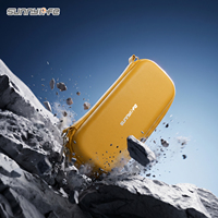 Sunnylife Mini étui de voyage portable en cuir/PU pour Osmo Pocket 4P, résistant aux chocs, anti-rayures, accessoires de protection