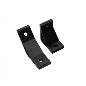 Équerre d'angle en alliage d'aluminium 5 mm, extrusion anodisée noire pour profilés industriels en aluminium - Product Image 1