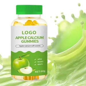 Supplément de calcium Gummy de calcium avec vitamine D3 Complément alimentaire quotidien pour la force et la croissance des os et les dents