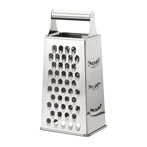 Professional Box Grater Stainless Steel 4-Sided <strong>Hand</strong> Vegetable <strong>Slicer</strong> Cheese Grater with <strong>Handle</strong> - Product Image 2