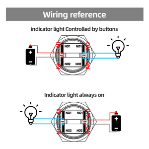 Nhà Máy Tốt Nhất Bán 22Mm Đầu Phẳng Biểu Tượng Điện 20A Đẩy Nút Chuyển Đổi 4Pin Đẩy Không Thấm Nước Nút - Product Image 6