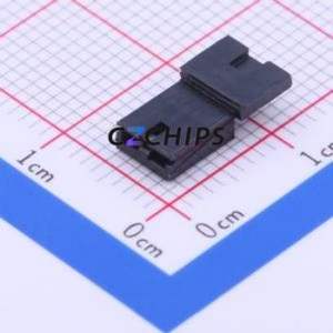 382811-8 Shorting Cap / Jumper Cap P=2.54mm Connector 1x2 2.54mm Open Top Type 3A - Product Image 1