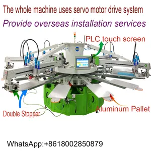 High Accuracy Automatic Cotton Textile Silk Screen Printing Machine Suitable For Different Printing Process