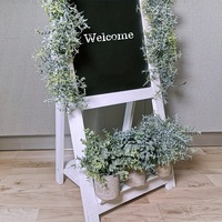 Plantes artificielles en plastique en gros, mini-pots d'eucalyptus et de romarin, sans entretien, pour bureau et maison