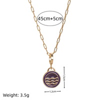 Collier Étoile de Mer et Coquillage pour Femme, Chaînes Géométriques Plaqué Or, Pendentif Décoratif en Perles d'Imitation et Zircon, Bijoux