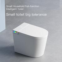 Kloset Duduk Keramik Desain Mewah Hwell Watermark, Toilet Pintar Otomatis untuk Kamar Mandi