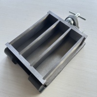 Moule d'essai en fonte à trois compartiments 40x40x160mm pour béton, moule à prisme pour mortier, équipement d'essai du ciment