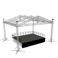 Scène pliable en aluminium 6082-T6 Dragonstage pour événements, fêtes, spectacles, DJ, concerts, avec toit en treillis, légère, robuste, forte capacité de charge, certifiée TUV