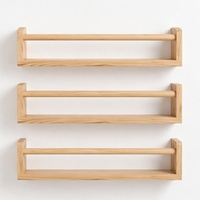 Ensemble de 3 étagères murales en bois pour livres de chambre d'enfant, étagères flottantes pour décoration de chambre d'enfant