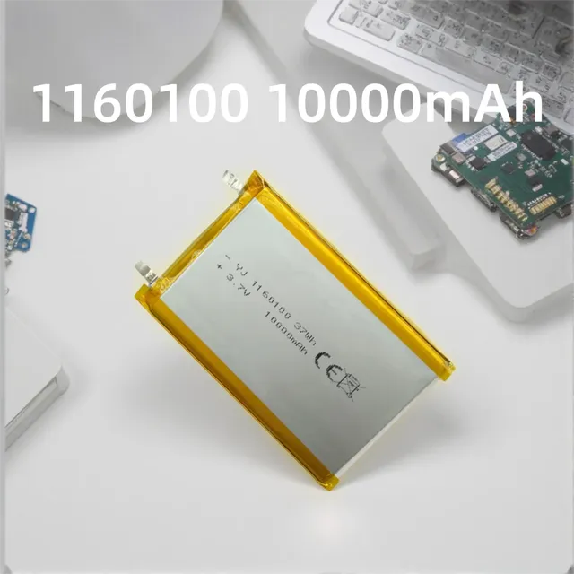 1160100 3.7V 1000mAh Rechargeable Li-ion Battery for Mini Portable Electronics Wearables RC Toys Compatible 606090 9060100