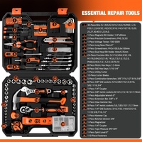 Juego de Herramientas Manuales Básicas para el Hogar con Estuche, para Mantenimiento del Hogar, Artículos Esenciales para Dormitorios y Proyectos de Bricolaje